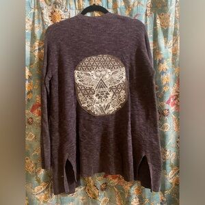 Sacred Geometry Owl Cardigan